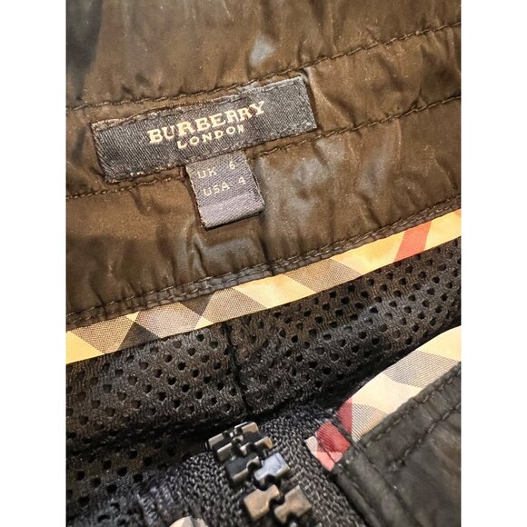 BURBERRY BLACK MINI SKIRT with zipper packets SIZE US 4 - Picture 7 of 9